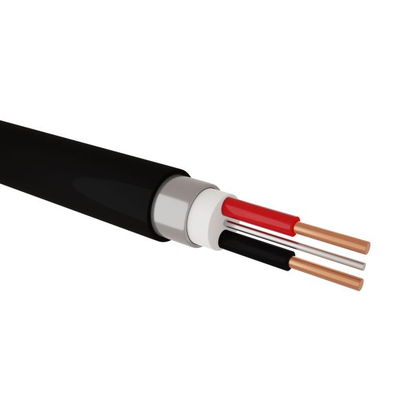 WIRE SURFIX 2.5X2+E 300/500V BLACK (Per meter)