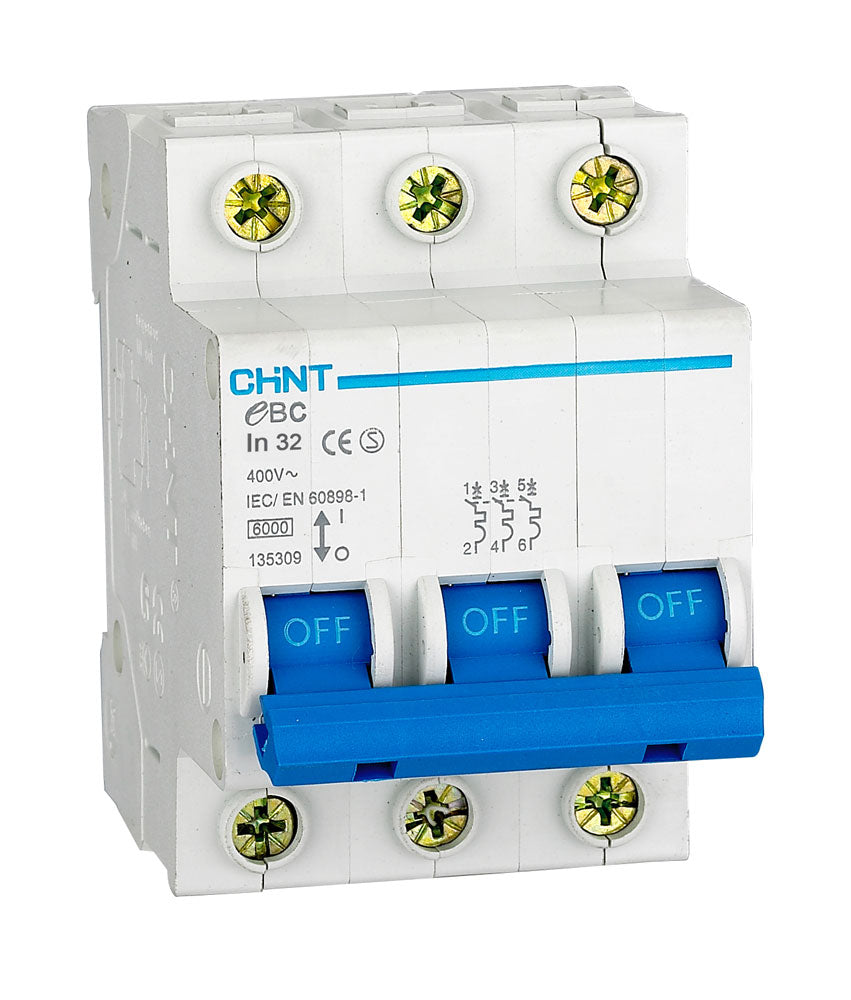 Chint 3kA 3P 40A Circuit Breaker C Curve