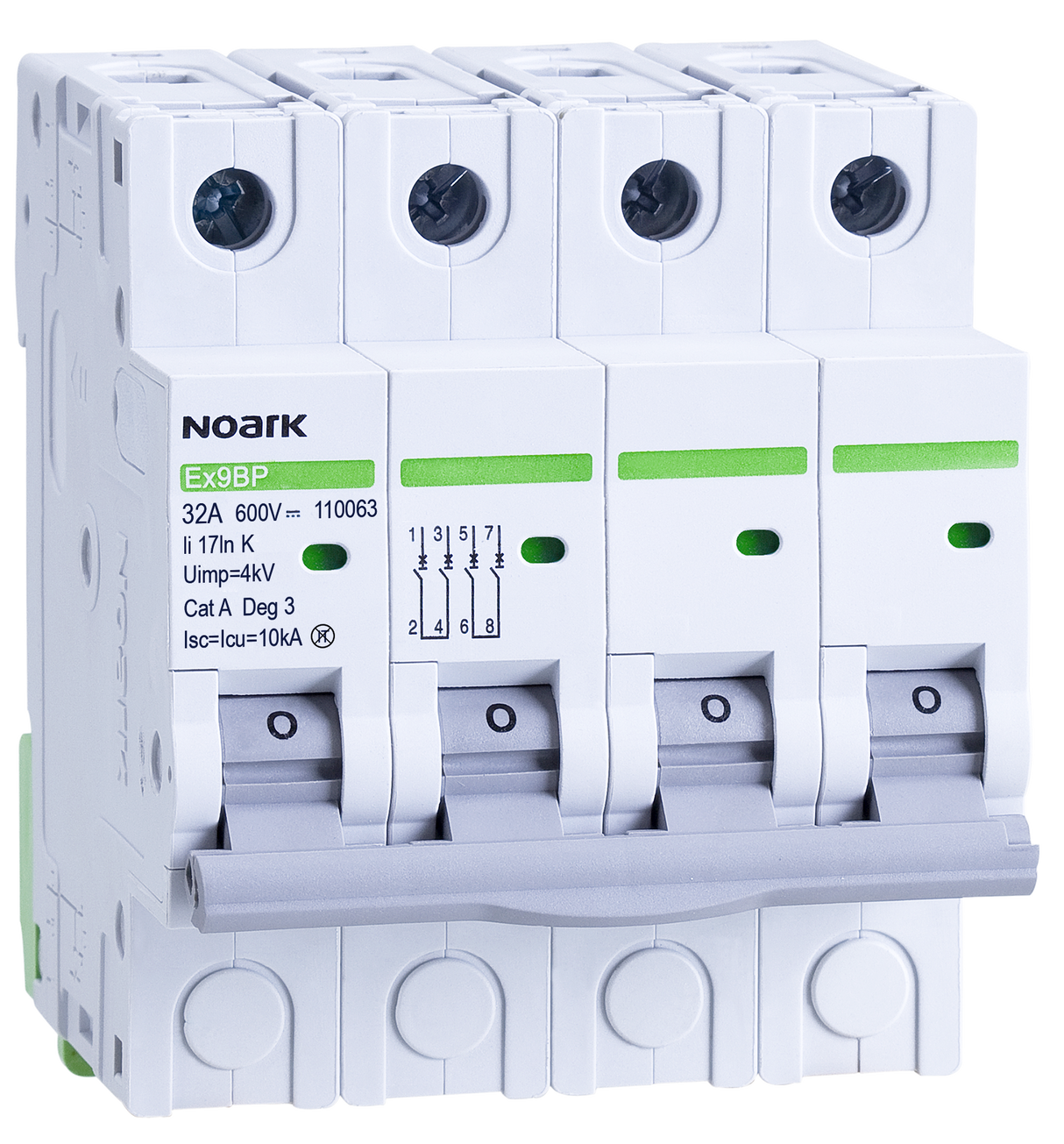 Noark PV DC Circuit Breaker 16A 4P 1000V