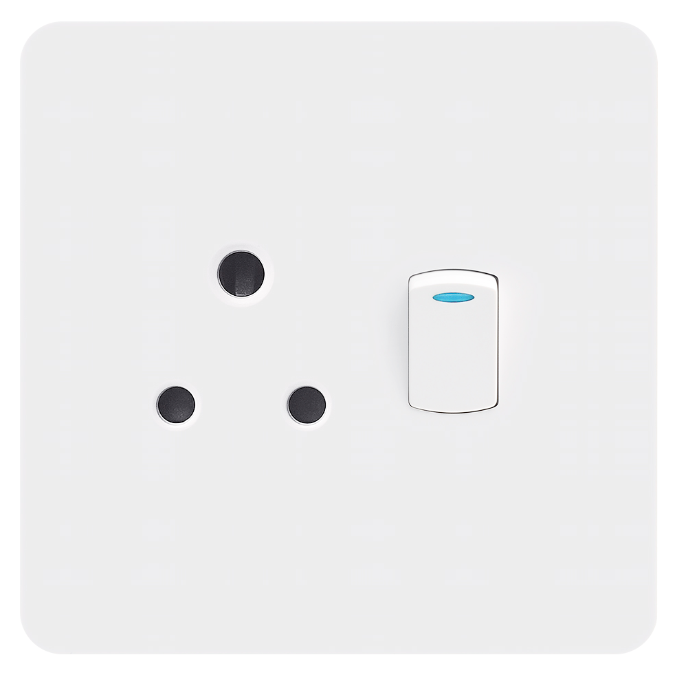Single Switched Socket 16A 2x4
