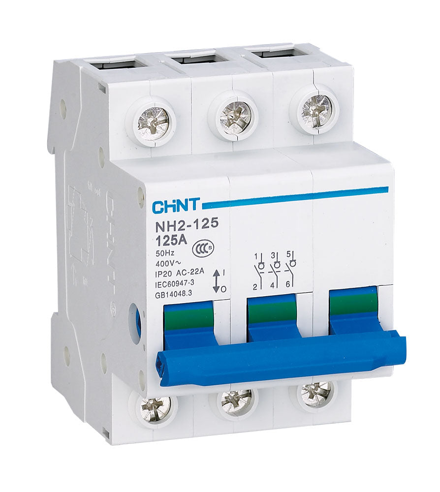 CHINT 3 Pole Din Rail Isolator 3P 100A