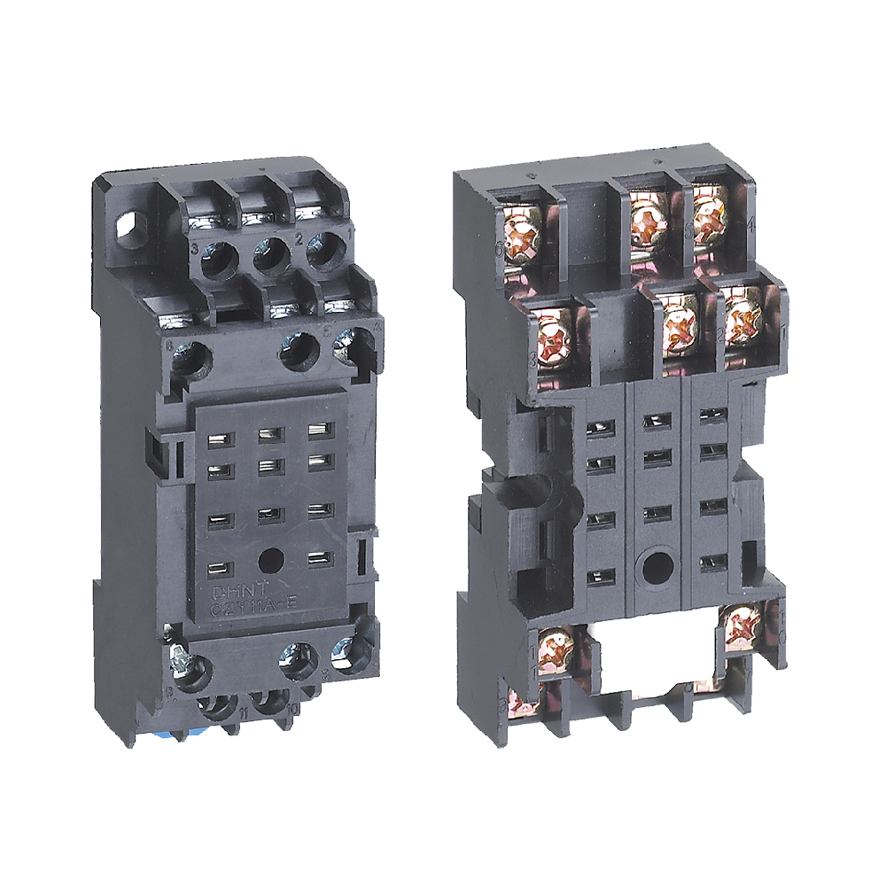 Chint 14 Pin Flat Power Relay Base Finger Protection
