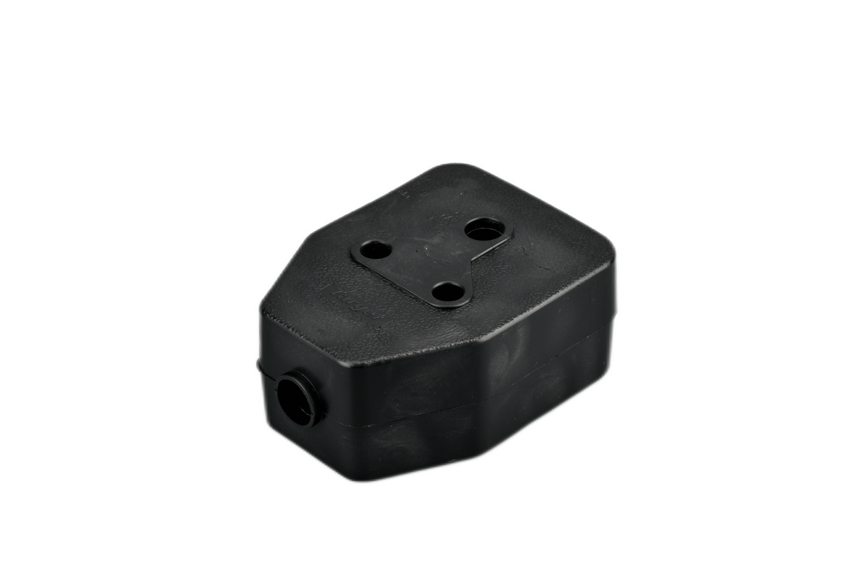 Chint 16A Double Coupler Janus Black Rubber