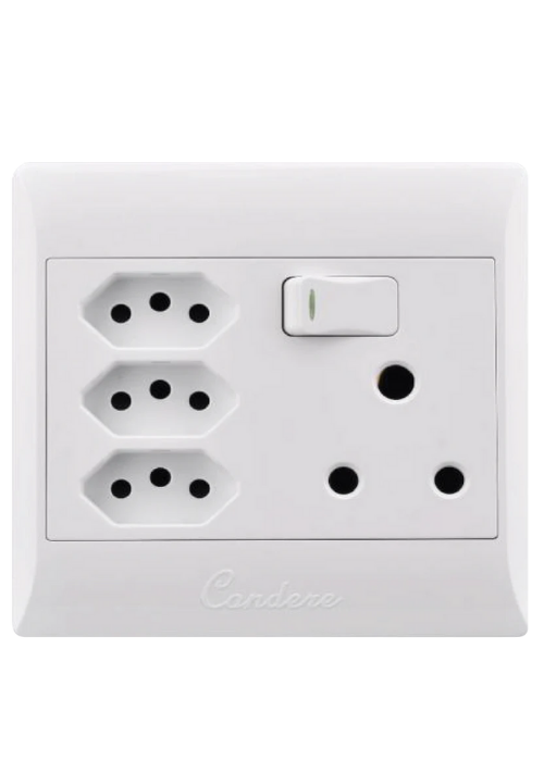 Condere SA/Euro Combined Switched Socket 16A 4x4