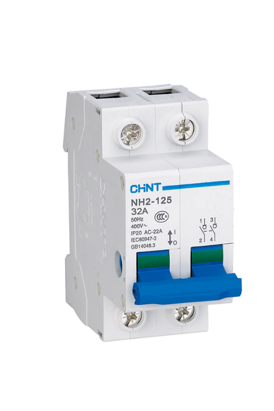 CHINT 2 Pole Din Rail Isolator 2P 125A