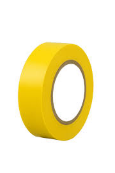 PVC electrical Yellow Insulation Tape Flame retardant - 19mm x 20m