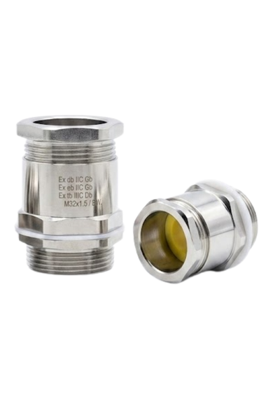 EX4 Unarmoured Cable Gland(HX-EX4.M20/M20x1.5,6-15mm/Nickel plated brass)