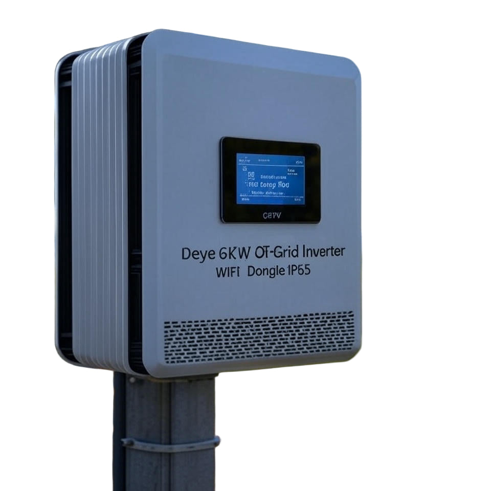 DEYE 6KW Off-Grid inverter with WIFI Dongle IP65, 5 Years warranty, 2 MPPT