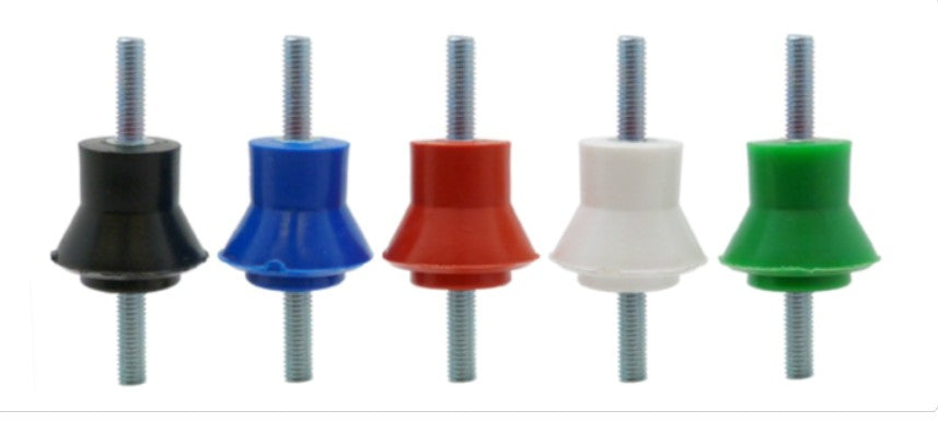 ALLBRO INSULATOR M8 MALE/MALE RED GL 8/R