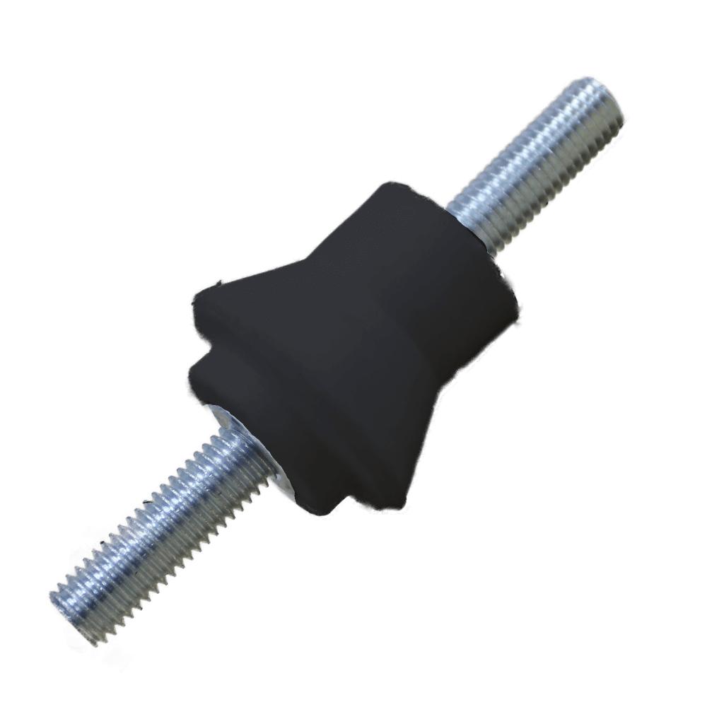 ALLBRO INSULATOR M8 MALE/MALE BLK GL 8/BK