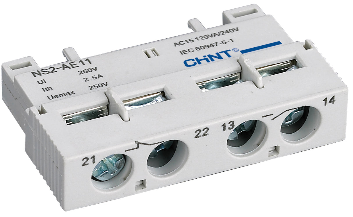 Chint Front Mount Auxiliary Contact 1NO+1NC