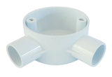 BOX PVC Round  25mm Angle Box