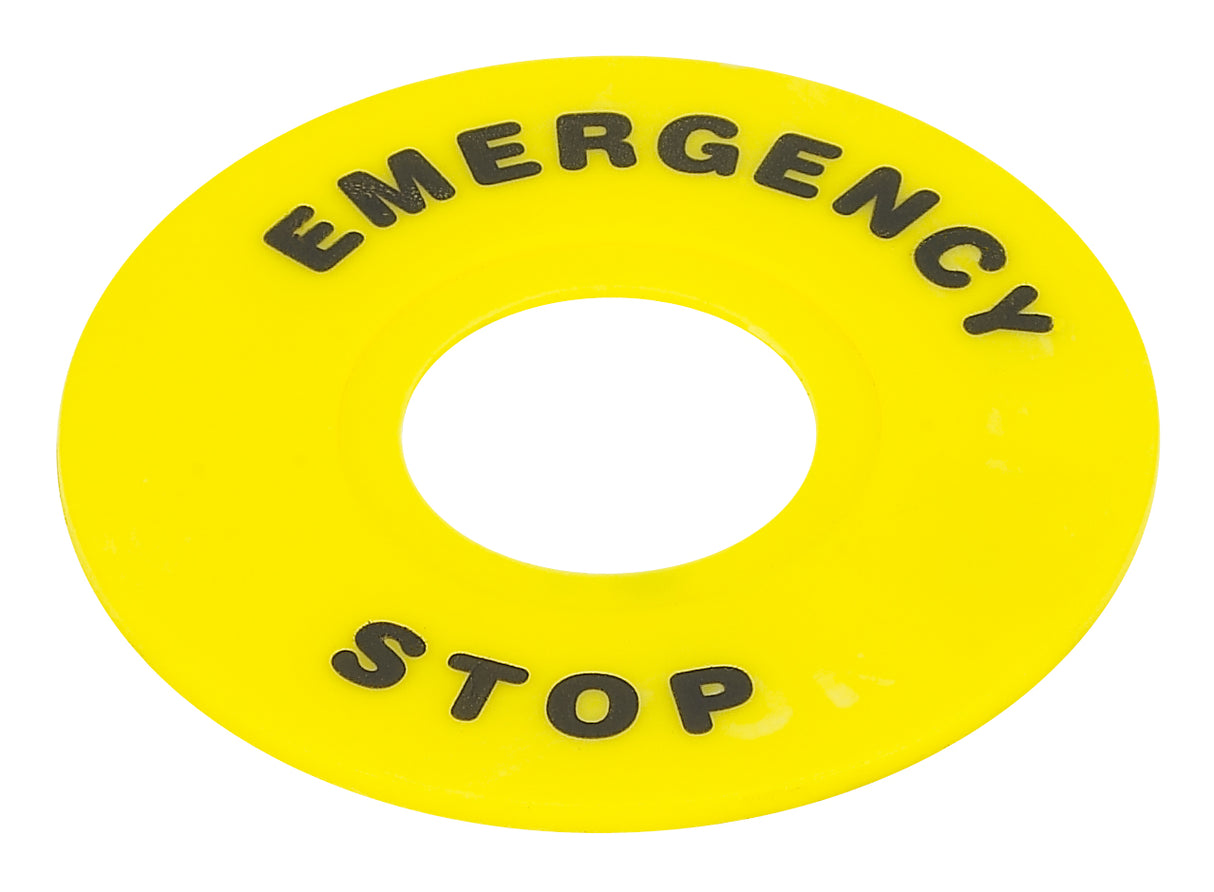 Chint Yellow Emergency Lable 22mm IP65