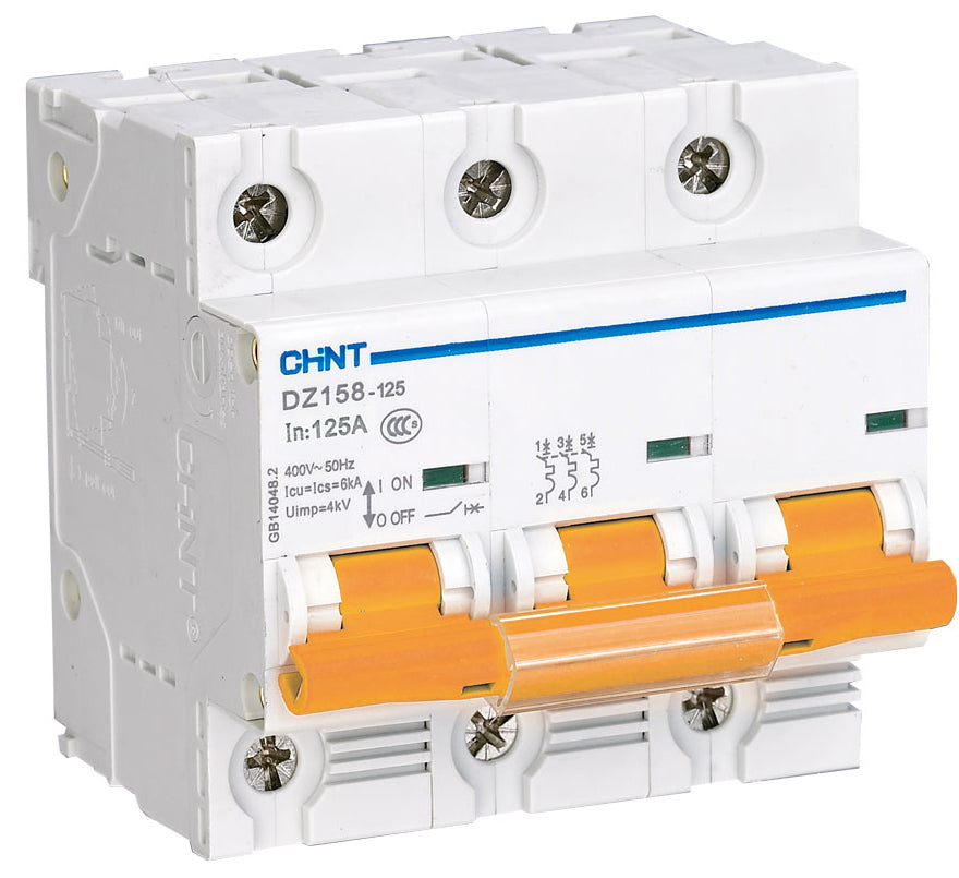 Chint 6kA 3P 80A Circuit Breaker D Curve AC/DC