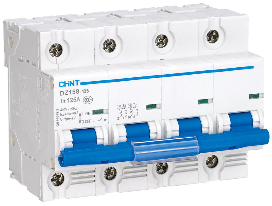 Chint 6kA 4P 100A Circuit Breaker C Curve AC/DC