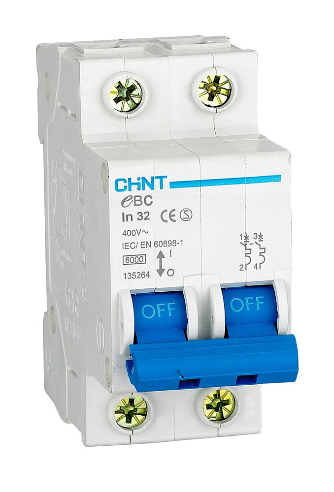 Chint MCBs 3A 2P 3kA C Curve