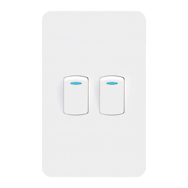 2 Lever 1 Way Switch 16A 2x4