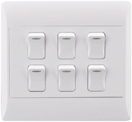 Condere 6 Lever 1 Way Switch 4x4