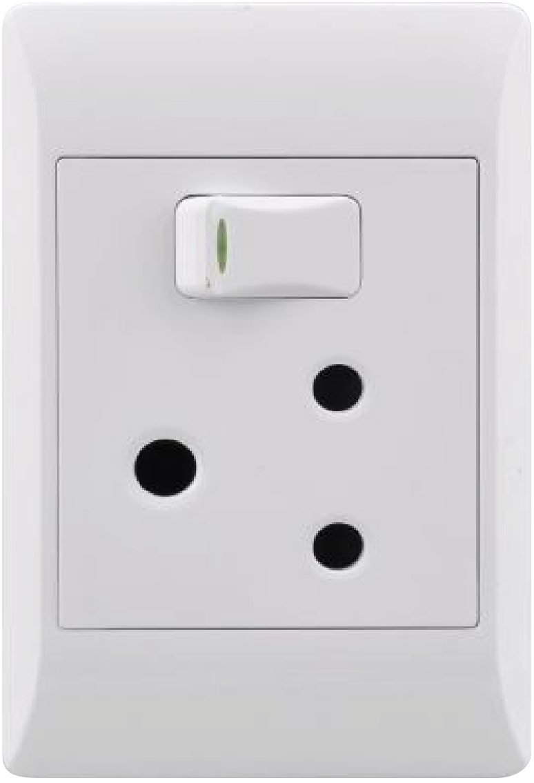 Condere Single Switched Socket 16A 2x4