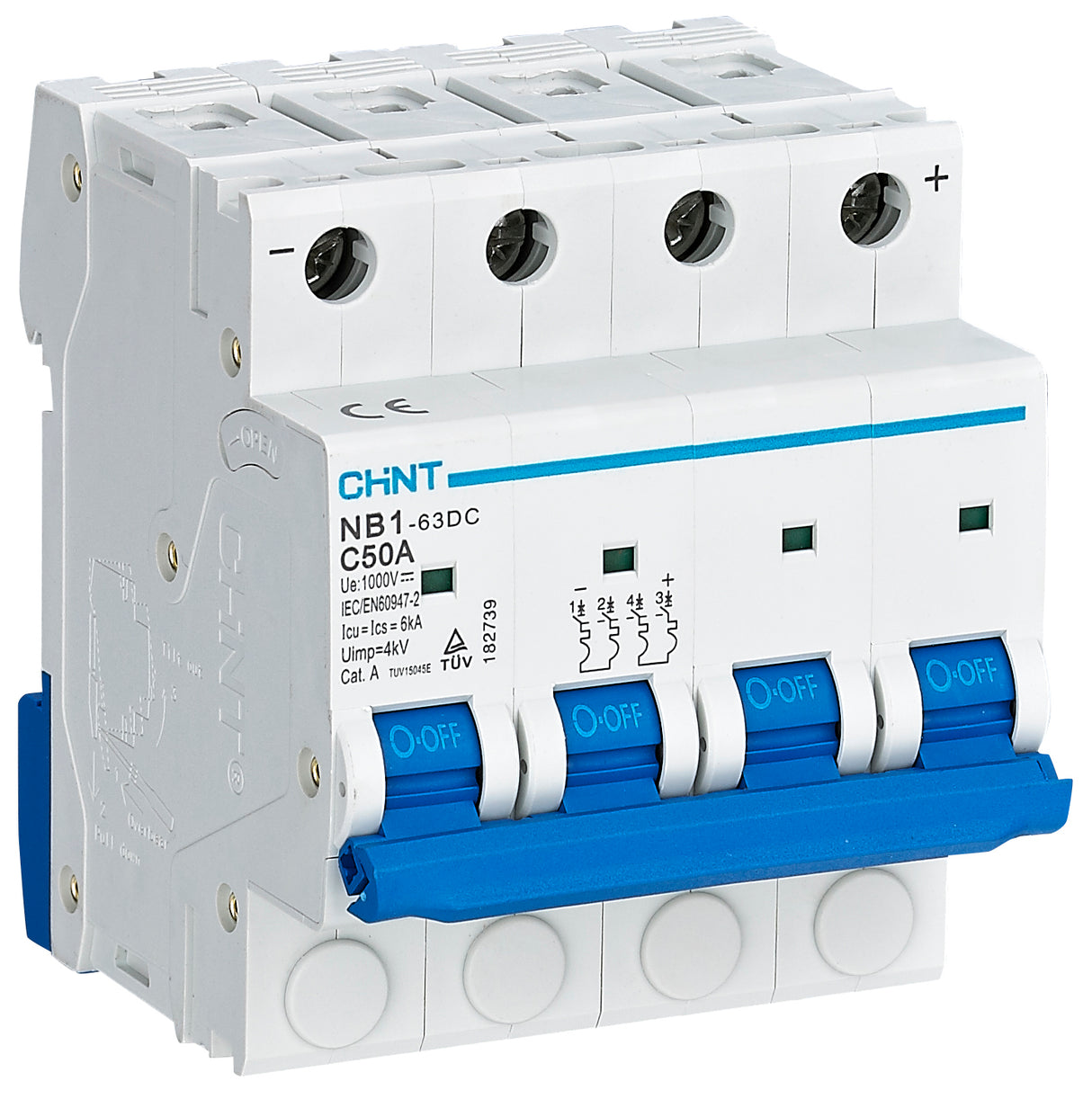 Chint PV DC Circuit Breaker 10A 4P DC1000V