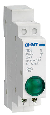 Chint INDICATOR LIGHT DIN RAIL RED 230V 9mm