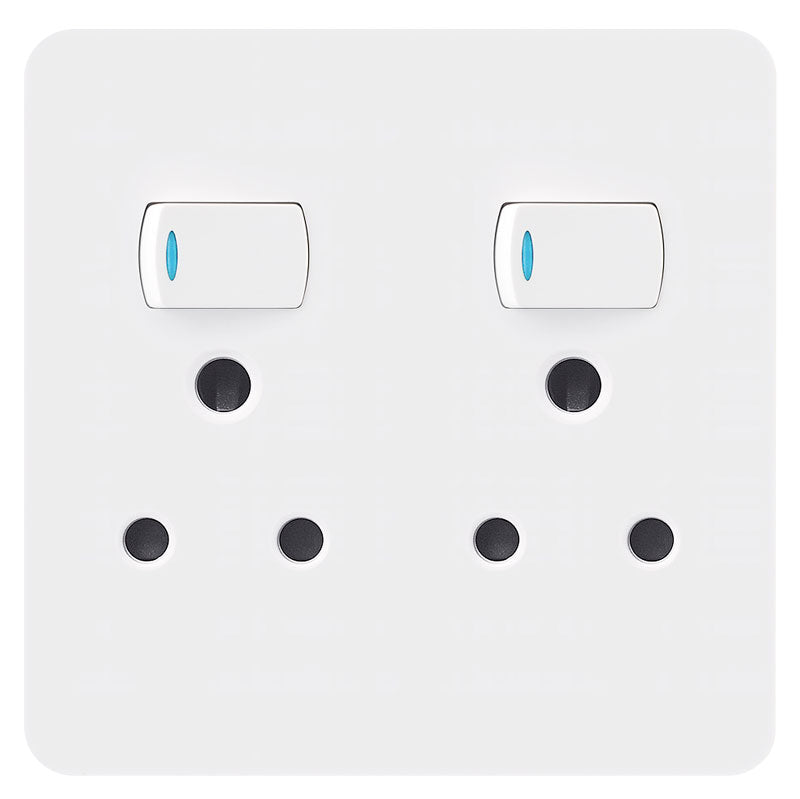 Double Switched Socket 16A 4x4