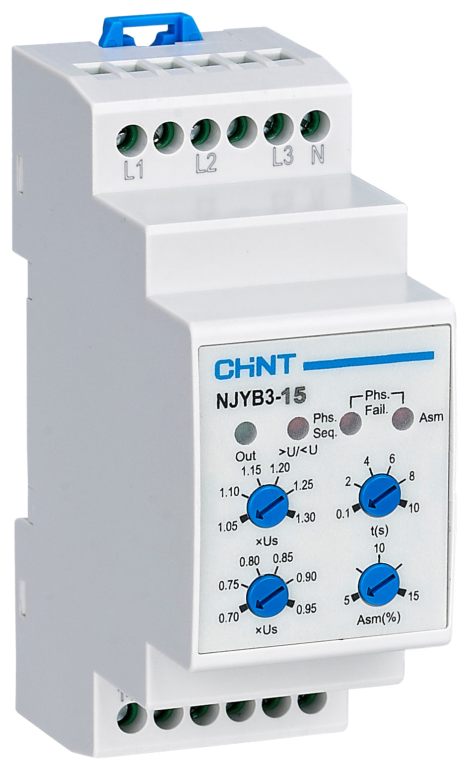 Phase Failure Relay AC380V (3 phase) Din Rail (PF, OV, UV)