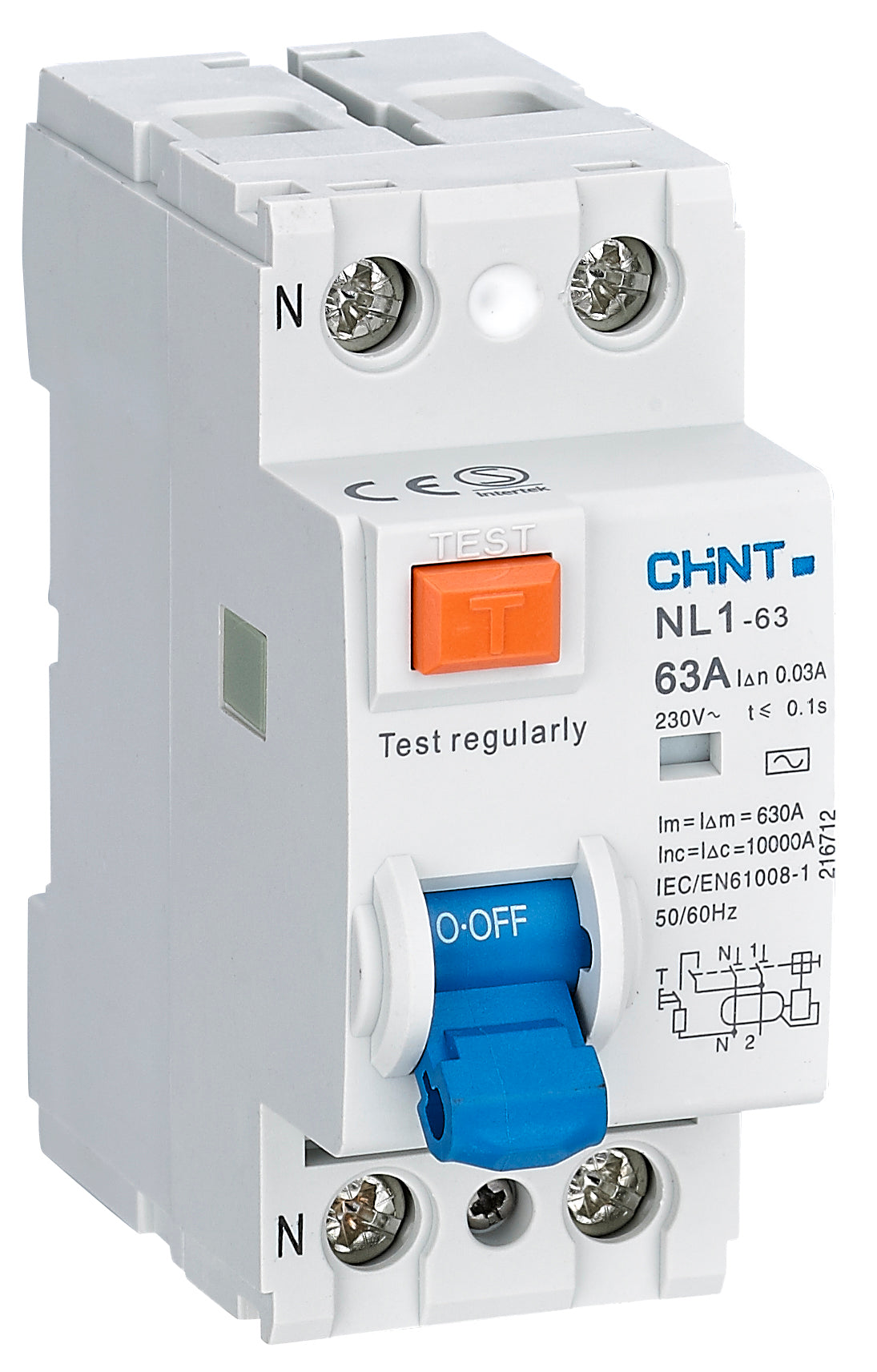 Chint Earth Leakage Protection 3P+N 40  30mA without Overload
