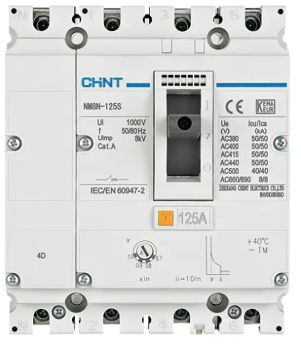 Chint DC Circuit Breaker 350-500A 4P 50KA DC1000V