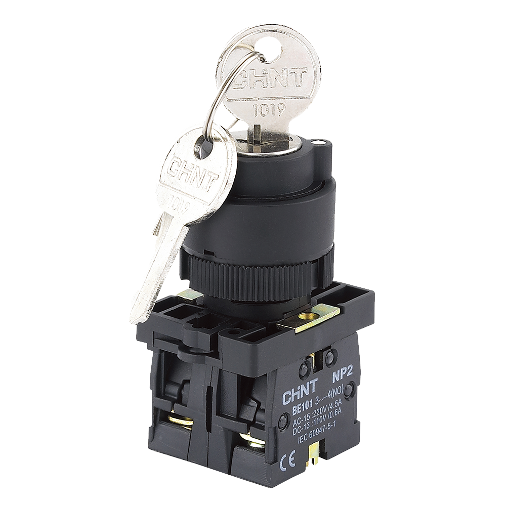 Chint 2 Way Key Switch 1NO+1NC IP40