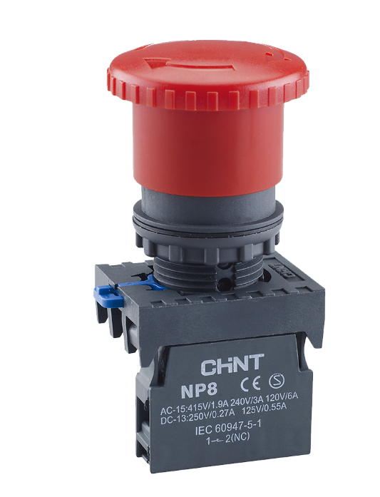 Chint Emergency Stop Twist Release 1NC IP40