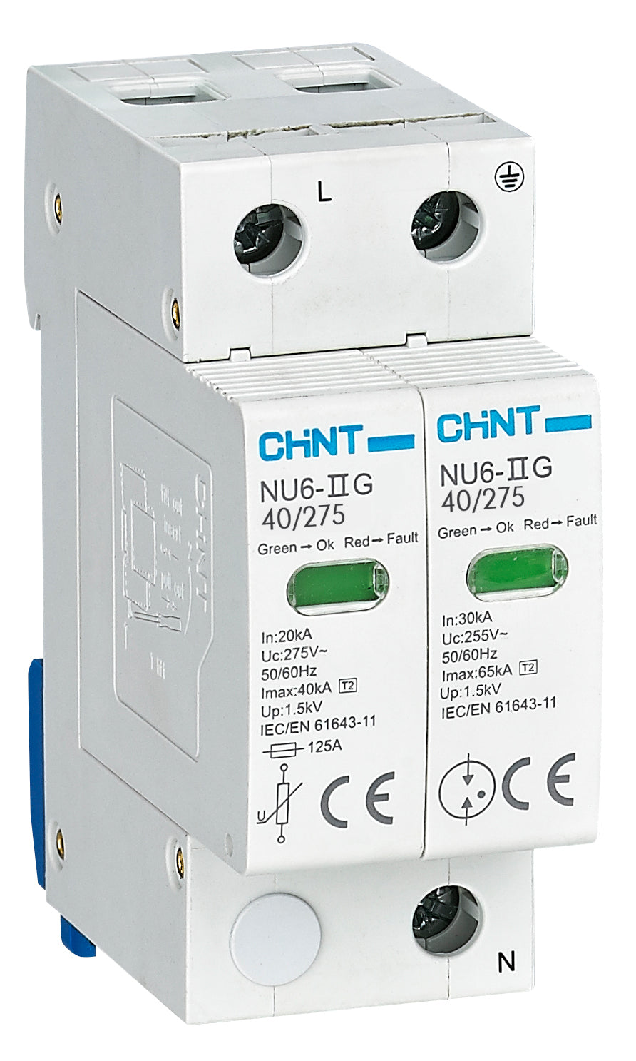 Chint Surge Arrestor 40kA 385V 2P  with contact