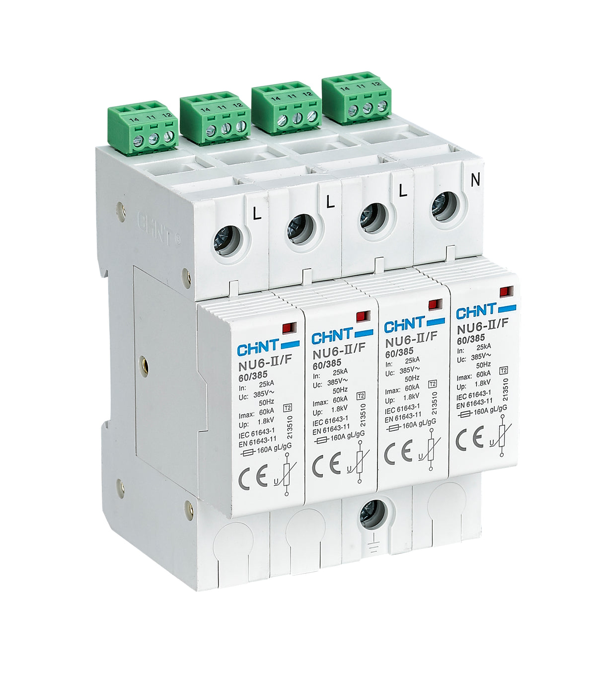 Chint Surge Arrestor 40kA 385V 4P with contact