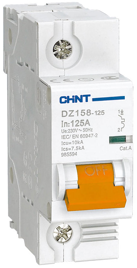 Chint 6kA 1P 125A Circuit Breaker D Curve