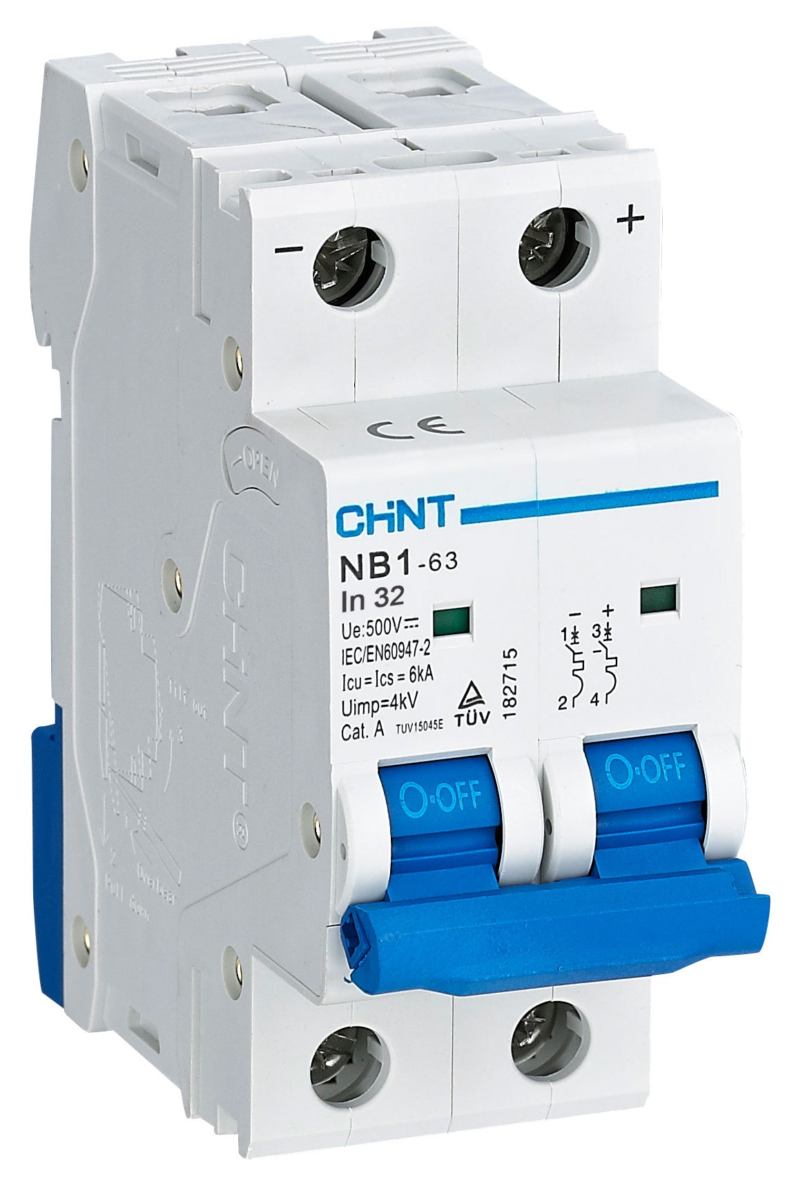 Chint 6kA 2P 25A Circuit Breaker C Curve