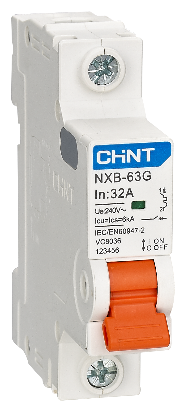 Chint 6kA 2P 1A Circuit Breaker D Curve