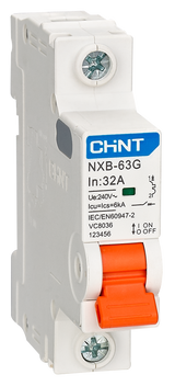 Chint 6kA 2P 1A Circuit Breaker D Curve