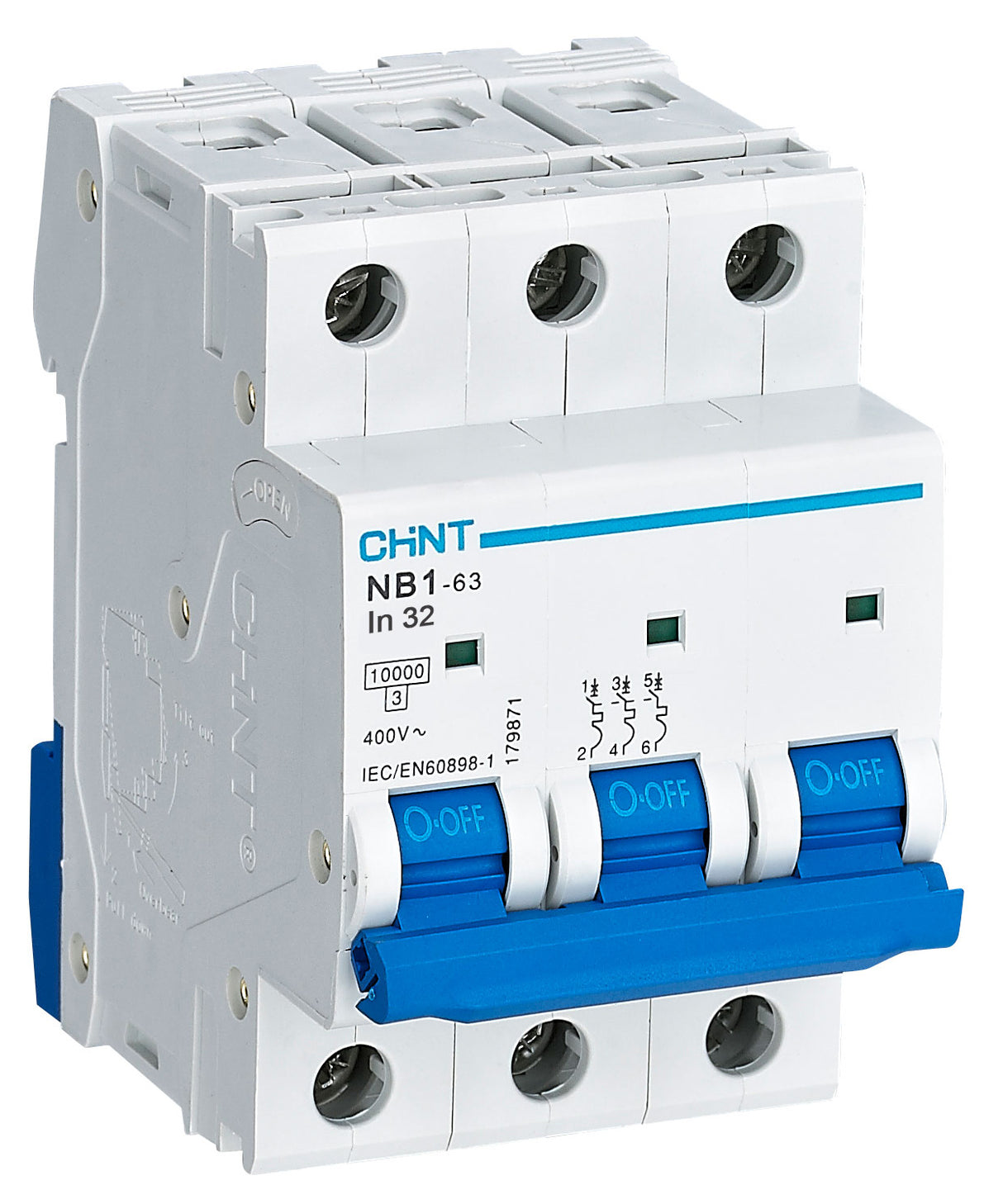 Chint 6kA 3P 4A Circuit Breaker C Curve