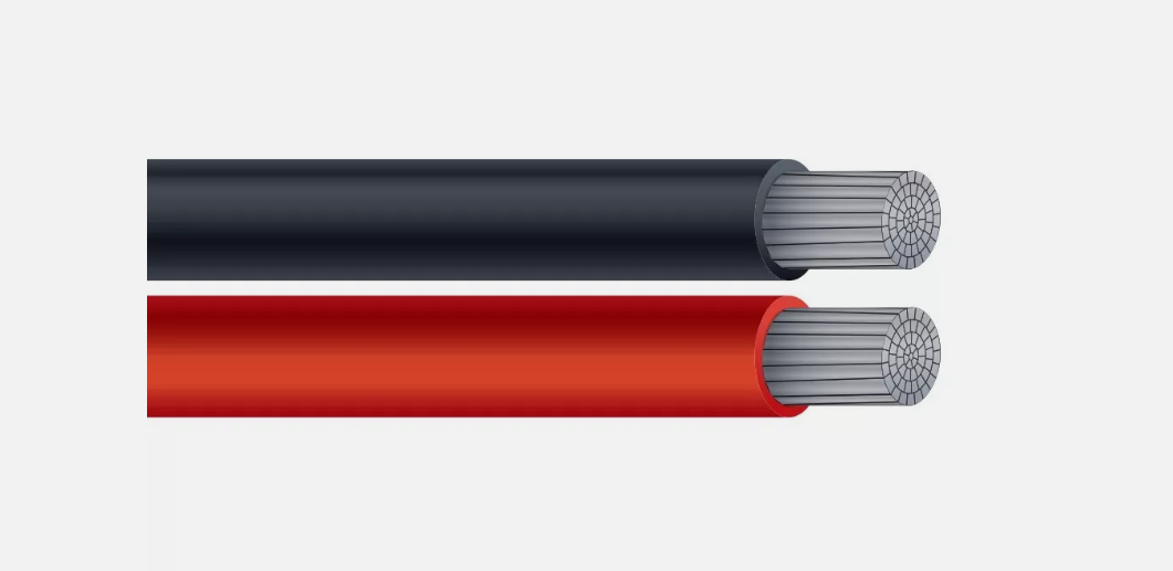 Aluminum Black Solar Cable 6mm2 (84/0.3) OD 6.4 VDC