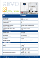 Revo 5.12kwh Wall- Mount 16 Cell Battery