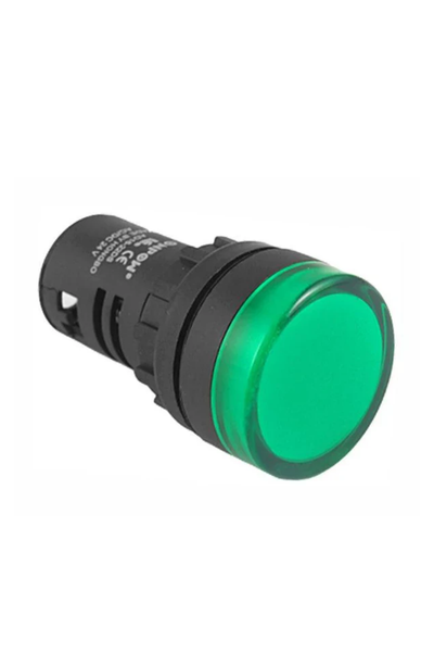 Chint LED Pilot Light 400VAC Green (Flat Round)