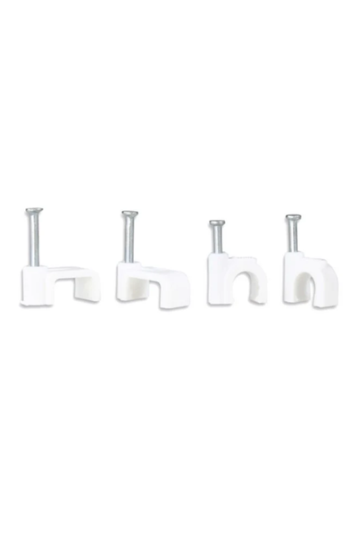 Cable Clips Round 6.0mm White