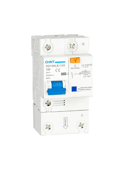 Chint Earth Leakage Protection 100A 1P+N with overload