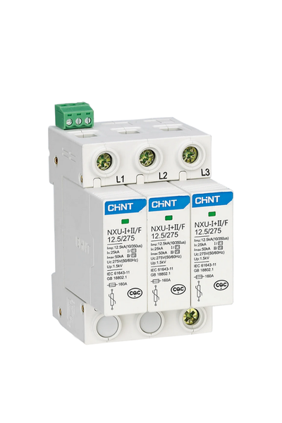 CHINT Surge Arrestor 12.5kA 275V 3P+N Class1+2
