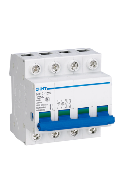 CHINT 4 Pole Din Rail Isolator 4P 125A