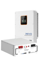 REVO 8kW Hybrid Inverter + Easy Power Solar 100Ah 5.12KWh Lithium Battery Special