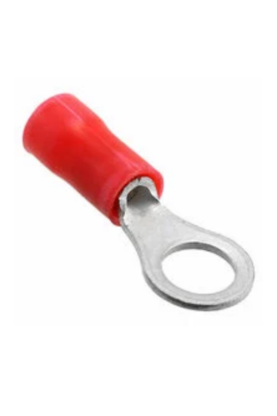 Insulated Ring Terminal 8-8mm Red
