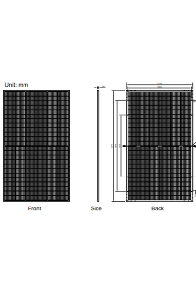 Amerisolar 600W BIFACIAL MODULE 2278×1134×30MM