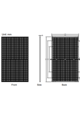 Amerisolar 600W BIFACIAL MODULE 2278×1134×30MM