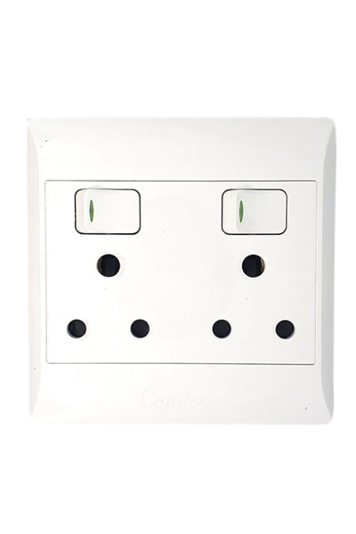 Condere Double Switched Socket 16A 4x4